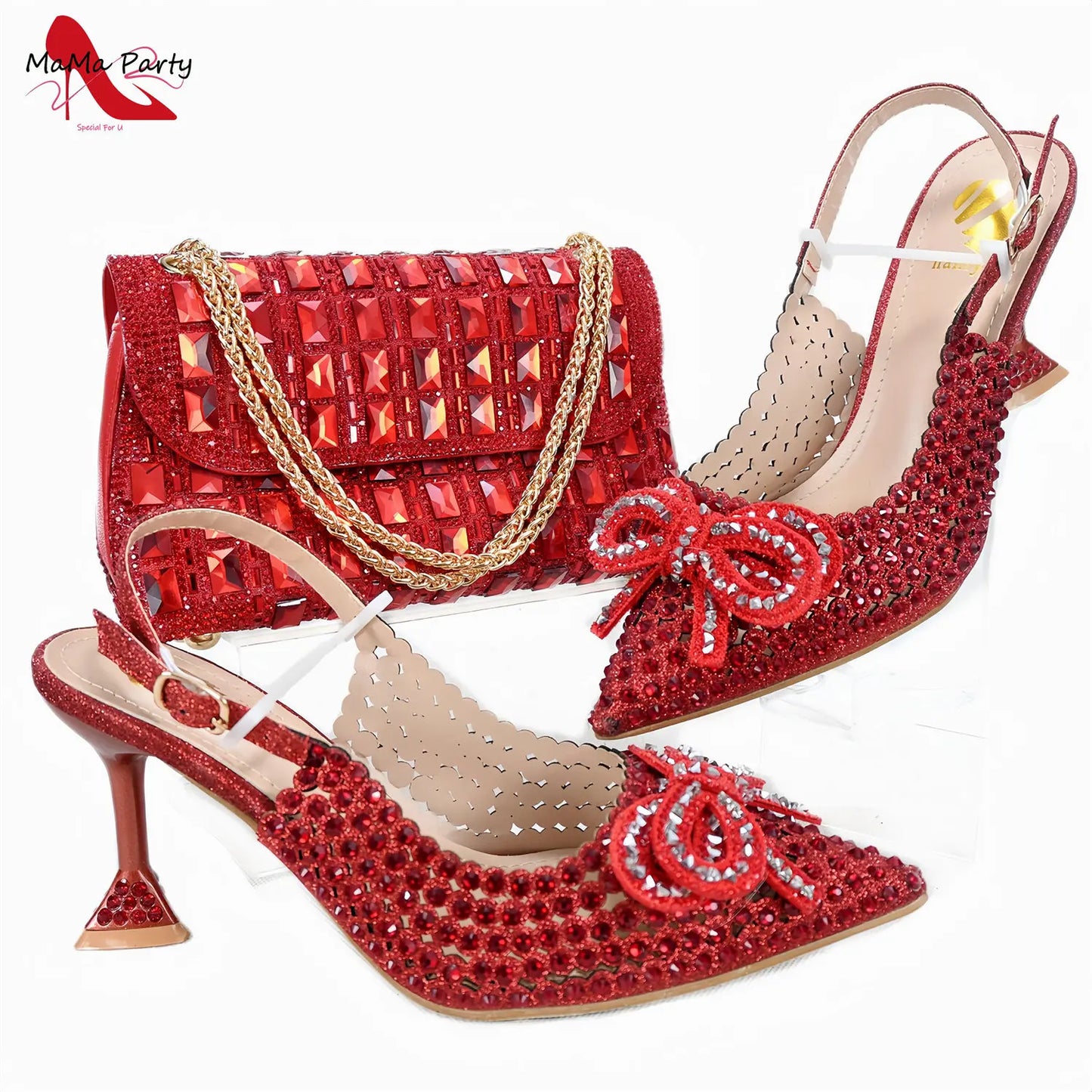 Holland Luxe Global Exclusive – Italian-Design Royal Blue Shoes & Bag Set with Appliques | Collector’s Edition This isn’t just another shoes & bag set. It’s a rare ensemble that combines Italian design heritage, craft