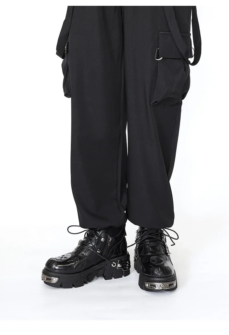 Men & Women Vintage Rock Shoes 2024 – Dark Punk Leather Retro Boots with Metal Details, Unisex Platform Design | HollandLuxeGlobal.com Exclusive Collector’s Item