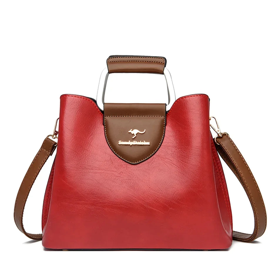 Step into timeless elegance with this Genuine Brand Leather Tote Bag, a luxury designer handbag crafted from high-quality leather. Perfect as a ladies crossbody or handbag, designed for women who appreciate quality