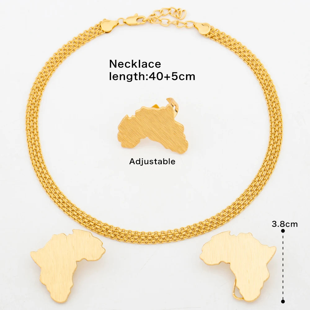 Shine with timeless elegance in this Trend Gold Color Jewelry Set, a hollandluxeglobal.com bestseller designed for the modern woman. Featuring Italian-inspired craftsmanship with a bold African Dubai classic style