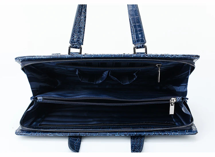 Travel in style with this Exclusive HollandLuxeGlobal.com Premium Collectors’ Item. Handcrafted from 100% genuine head-layer cowhide leather with a refined crocodile pattern finish, this luxury set blends durability, sophis