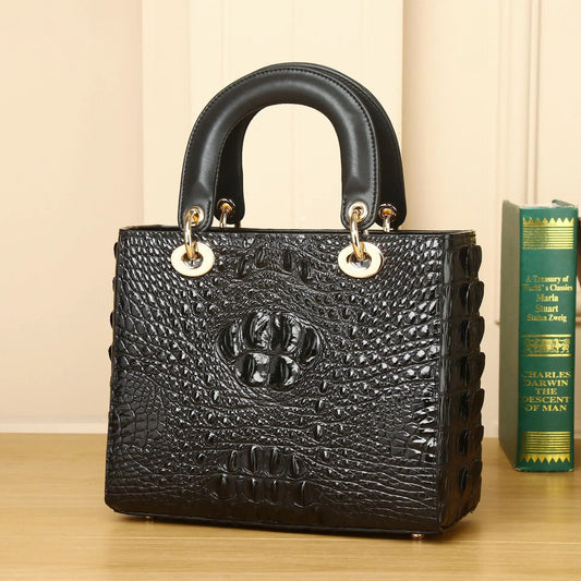 Boutique Premium Feel (for Exclusive Collection)
New Crocodile Pattern Luxury Designer Handbag for Women – Genuine Leather Shoulder & Crossbody Bag | HollandLuxeGlobal.com Exclusive