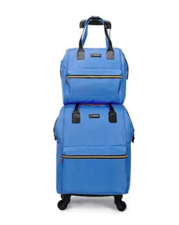 Women’s Luxury Travel Luggage Set – Rolling Trolley Bags with Wheels, Carry-On Hand Luggage & Wheeled Backpack | HollandLuxeGlobal.com Exclusive Collector’s Item