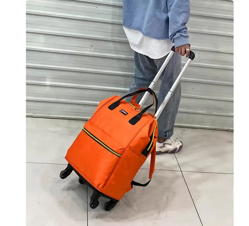 Women’s Luxury Travel Luggage Set – Rolling Trolley Bags with Wheels, Carry-On Hand Luggage & Wheeled Backpack | HollandLuxeGlobal.com Exclusive Collector’s Item