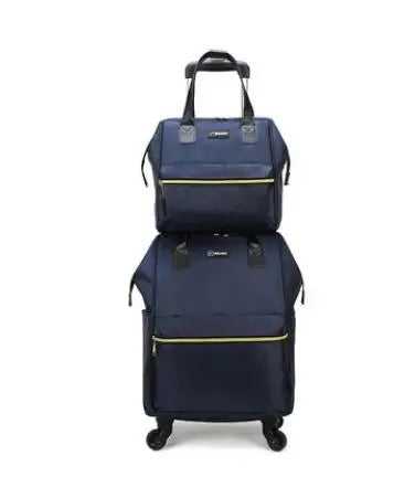 Women’s Luxury Travel Luggage Set – Rolling Trolley Bags with Wheels, Carry-On Hand Luggage & Wheeled Backpack | HollandLuxeGlobal.com Exclusive Collector’s Item