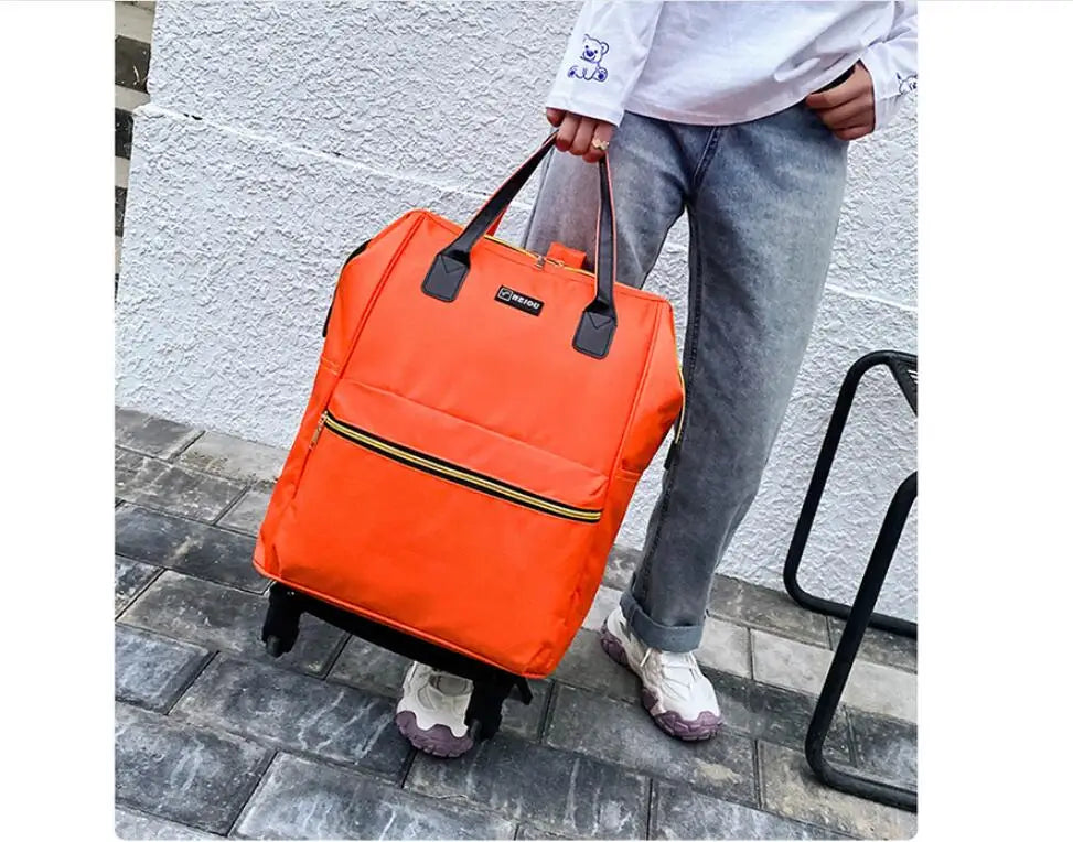 Women’s Luxury Travel Luggage Set – Rolling Trolley Bags with Wheels, Carry-On Hand Luggage & Wheeled Backpack | HollandLuxeGlobal.com Exclusive Collector’s Item