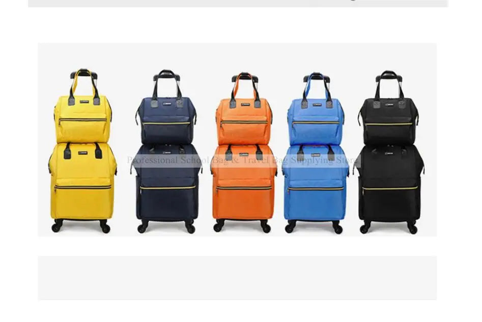 Women’s Luxury Travel Luggage Set – Rolling Trolley Bags with Wheels, Carry-On Hand Luggage & Wheeled Backpack | HollandLuxeGlobal.com Exclusive Collector’s Item