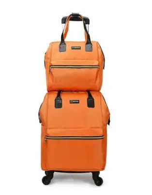 Women’s Luxury Travel Luggage Set – Rolling Trolley Bags with Wheels, Carry-On Hand Luggage & Wheeled Backpack | HollandLuxeGlobal.com Exclusive Collector’s Item