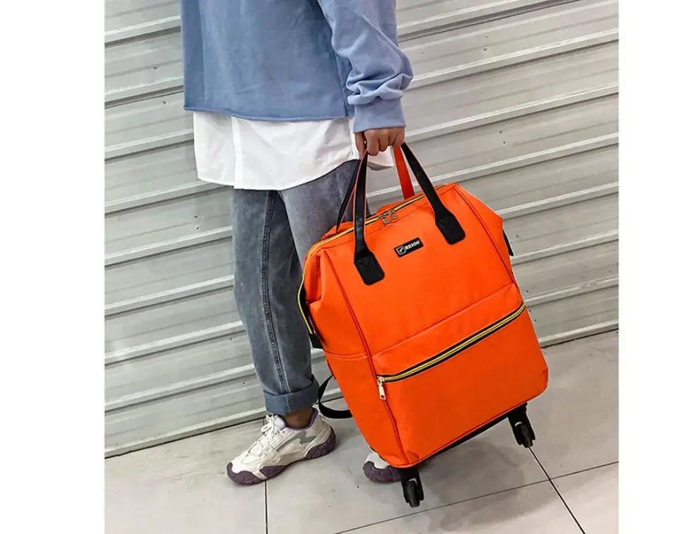 Women’s Luxury Travel Luggage Set – Rolling Trolley Bags with Wheels, Carry-On Hand Luggage & Wheeled Backpack | HollandLuxeGlobal.com Exclusive Collector’s Item