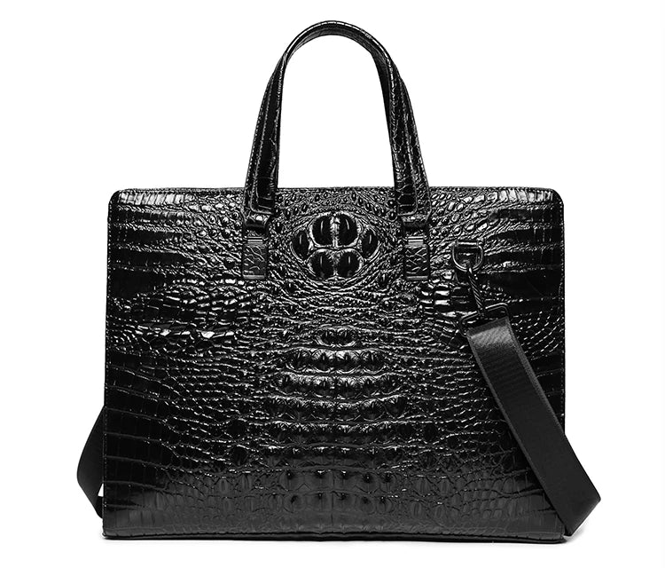 Travel in style with this Exclusive HollandLuxeGlobal.com Premium Collectors’ Item. Handcrafted from 100% genuine head-layer cowhide leather with a refined crocodile pattern finish, this luxury set blends durability, sophis