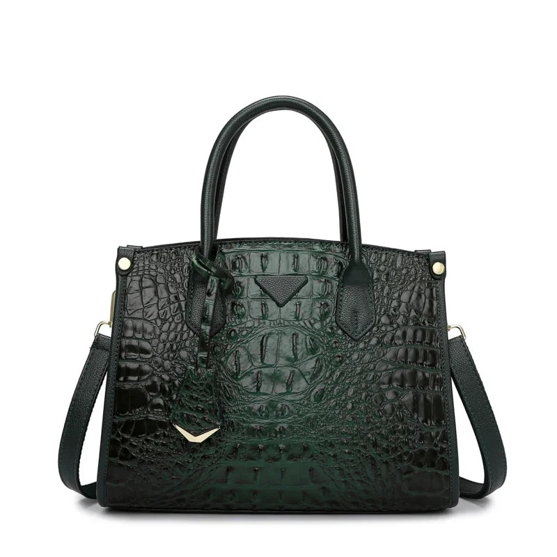 Women’s Large Top-Handle Vintage Crocodile Designer Shoulder Bag – Premium Quality Leather Crossbody & Messenger Handbag | HollandLuxeGlobal.com Exclusive Collector’s Item