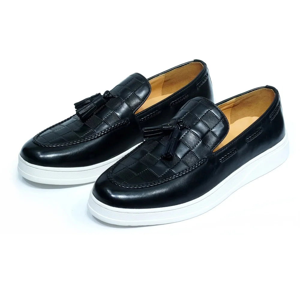 Boutique Premium Edition (for Exclusive Collection)
Italian Luxury Men’s Tassel Loafers – Genuine Leather Slip-On Dress & Casual Shoes in Classic Blue, Black & Red | HollandLuxeGlobal.com Exclusive