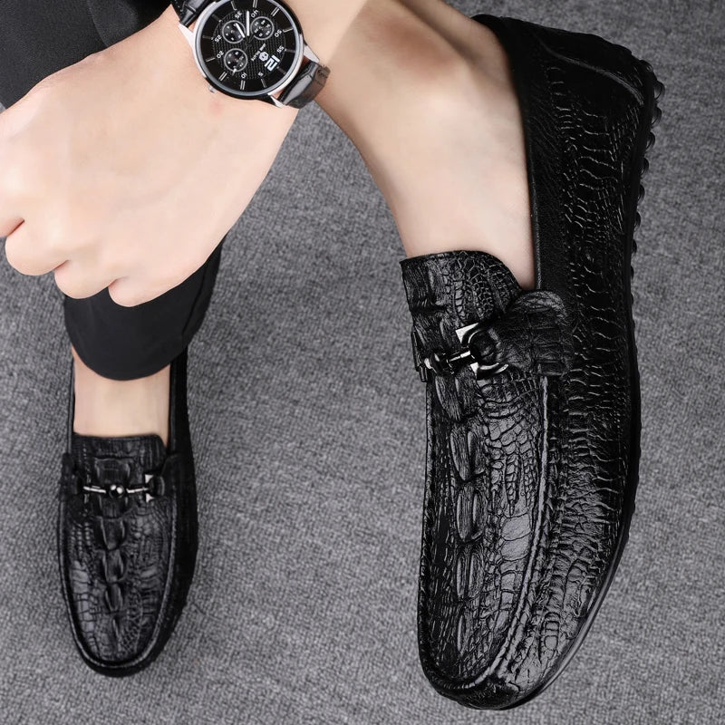 Boutique Premium Feel (For Exclusive Collection)
Luxury Italian Handmade Genuine Leather Shoes for Men – Crocodile Pattern Loafers & Formal Moccasins | HollandLuxeGlobal.com Exclusive