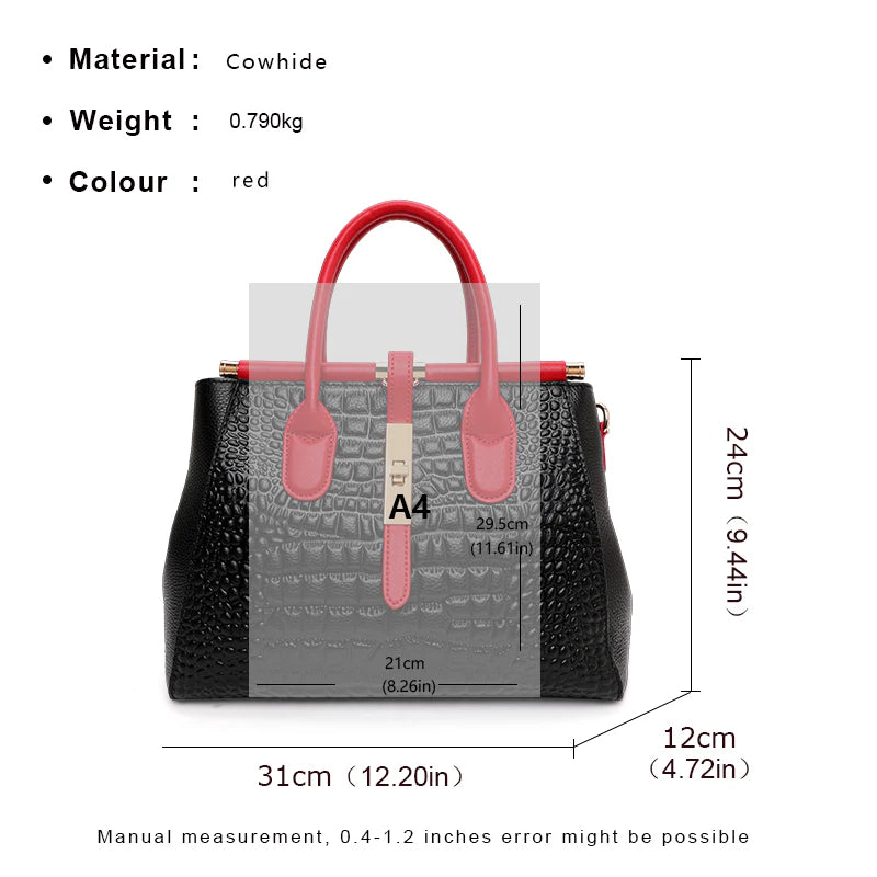 Elevate your everyday look with this New Crocodile Pattern Women’s Handbag, crafted from luxury cowhide leather. Fashionable, trendy, and spacious — the perfect commuter shoulder bag for modern women.

hollandluxeglobal.c