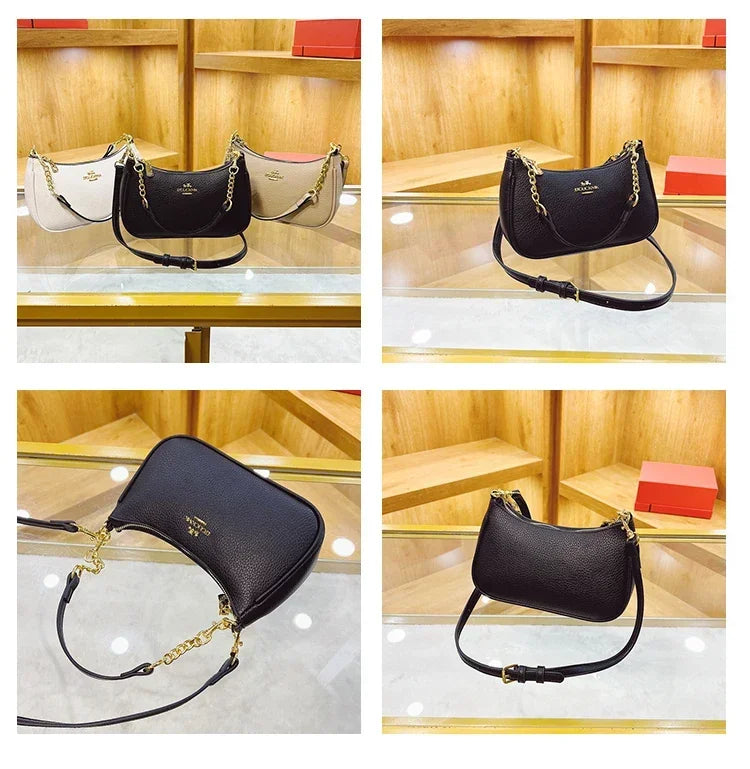 Famous Designer Leather Shoulder Bag for Women | Premium Craftsmanship Classic Tote | Luxe Day-to-Night Fashion Sling Bag | HollandLuxeGlobal.com Exclusive Collector’s Item