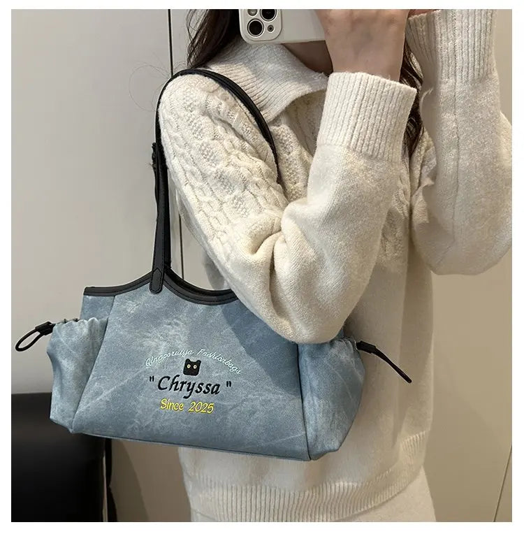 High-End Women’s Tote Bag – Genuine Leather Luxury Handbag with Trendy Commuter Design by a Famous Stylish Designer | HollandLuxeGlobal.com Exclusive Collector’s Item