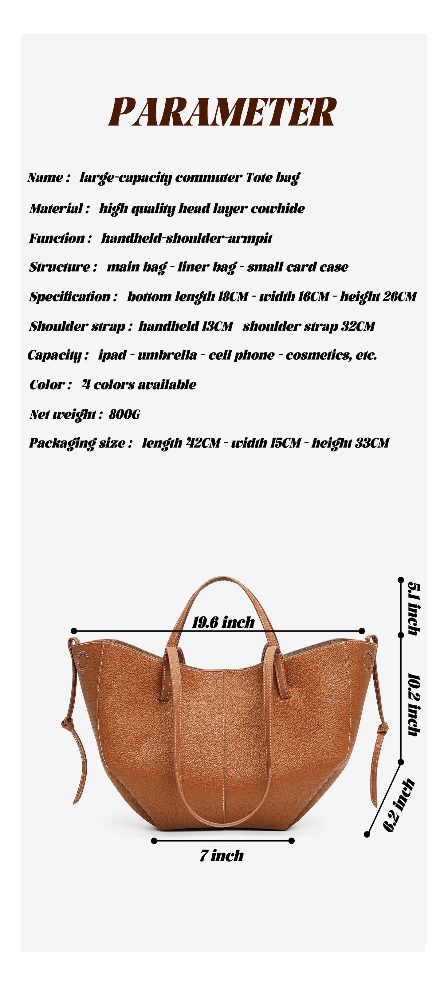 Indulge in timeless elegance with this Luxury Cow Leather Tote Bag, a spacious designer handbag crafted for the modern woman. Stylish and versatile — perfect as a shoulder, hobo, or shopper bag for everyday sophistication.