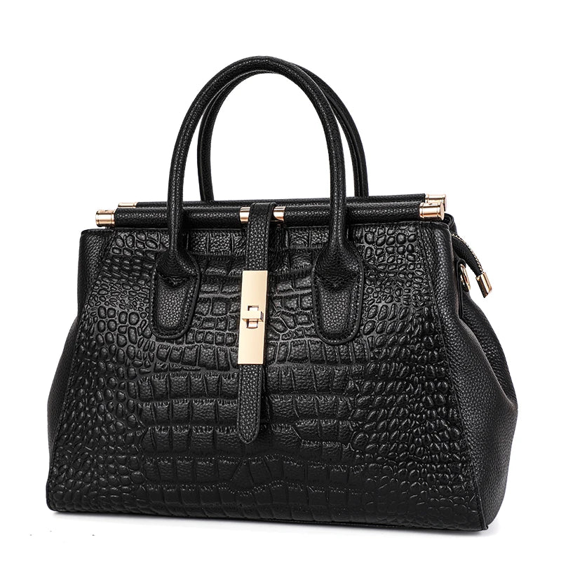 Elevate your everyday look with this New Crocodile Pattern Women’s Handbag, crafted from luxury cowhide leather. Fashionable, trendy, and spacious — the perfect commuter shoulder bag for modern women.

hollandluxeglobal.c