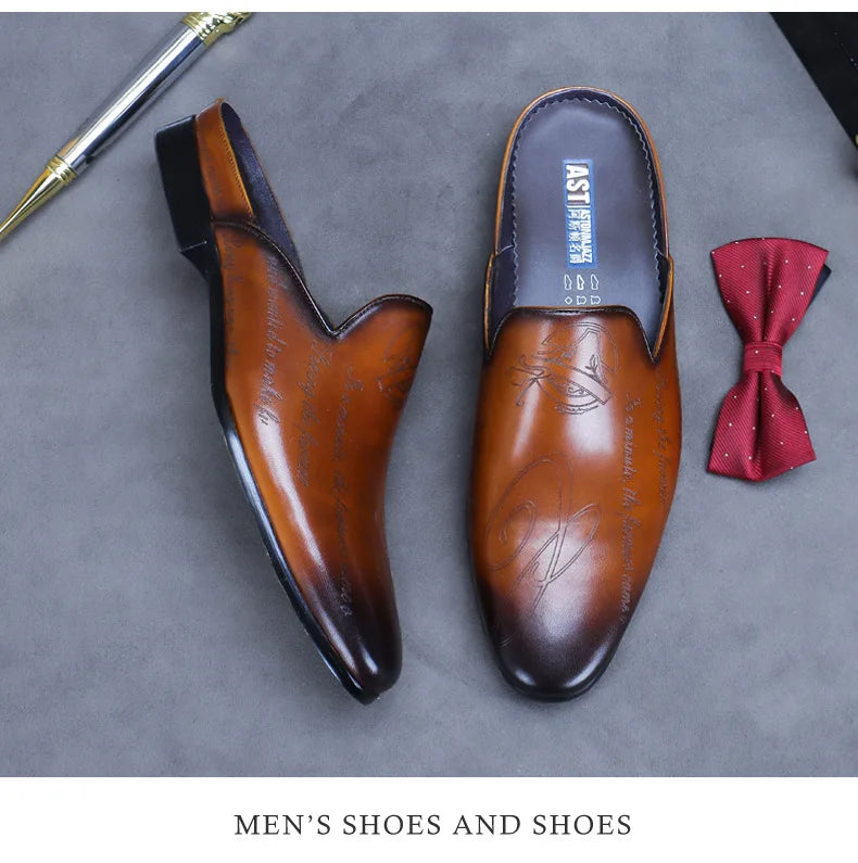 Boutique Premium Edition (for Exclusive Collection)
Italian Luxury Men’s Leather Slippers – Handmade Non-Slip Moccasins for Summer Elegance | HollandLuxeGlobal.com Exclusive