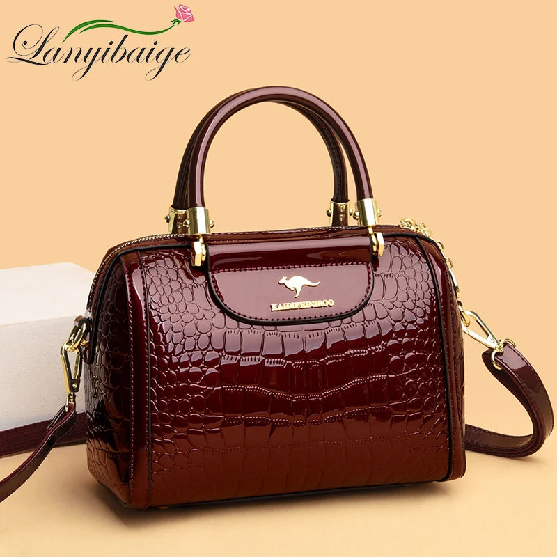 Luxury Designer Crocodile Pattern Women’s Bag – High Quality Leather Crossbody & Shoulder Tote for Elegant Casual Style | HollandLuxeGlobal.com Exclusive Collector’s Item