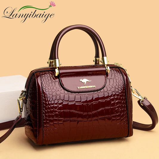 Luxury Designer Crocodile Pattern Women’s Bag – High Quality Leather Crossbody & Shoulder Tote for Elegant Casual Style | HollandLuxeGlobal.com Exclusive Collector’s Item