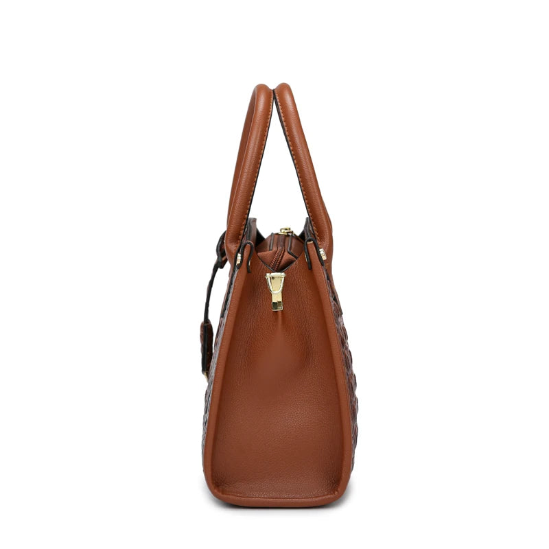 Women’s Large Top-Handle Vintage Crocodile Designer Shoulder Bag – Premium Quality Leather Crossbody & Messenger Handbag | HollandLuxeGlobal.com Exclusive Collector’s Item