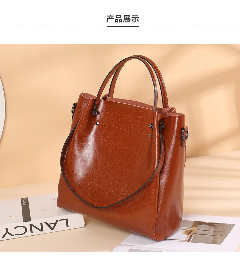 Boutique Premium Edition (for Exclusive Collection)
Luxury 100% Cowhide Leather Shoulder Bag for Women – Large-Capacity Tote & Crossbody Commuter Handbag | HollandLuxeGlobal.com Exclusive