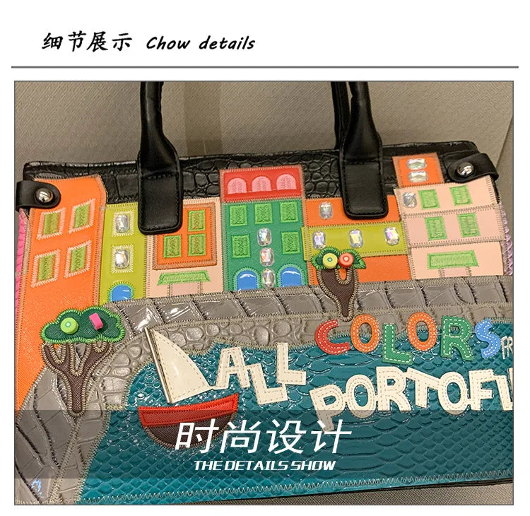 👜 Vintage Embroidered Shoulder Bag – Women’s Luxury Work Purse with Heavy Stitching, Timeless Crossbody Hand-Stitched Details | HollandLuxeGlobal.com Exclusive Collector’s Item