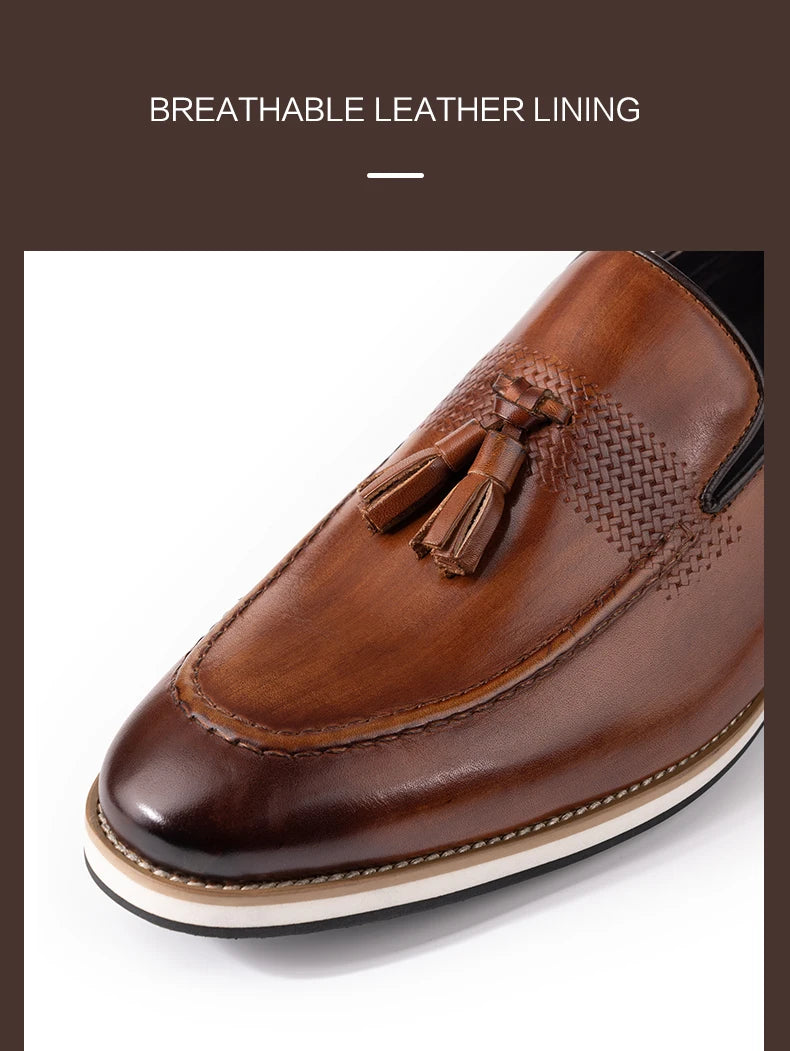 HollandLuxe Exclusive – British Style Tassel Loafers in Genuine Leather
	2.	Luxury Retro Leather Loafers – Breathable Slip-On Comfort
	3.	Collector’s Edition Men’s Tassel Loafers – Business & Casual Elegance
	4.	Pre