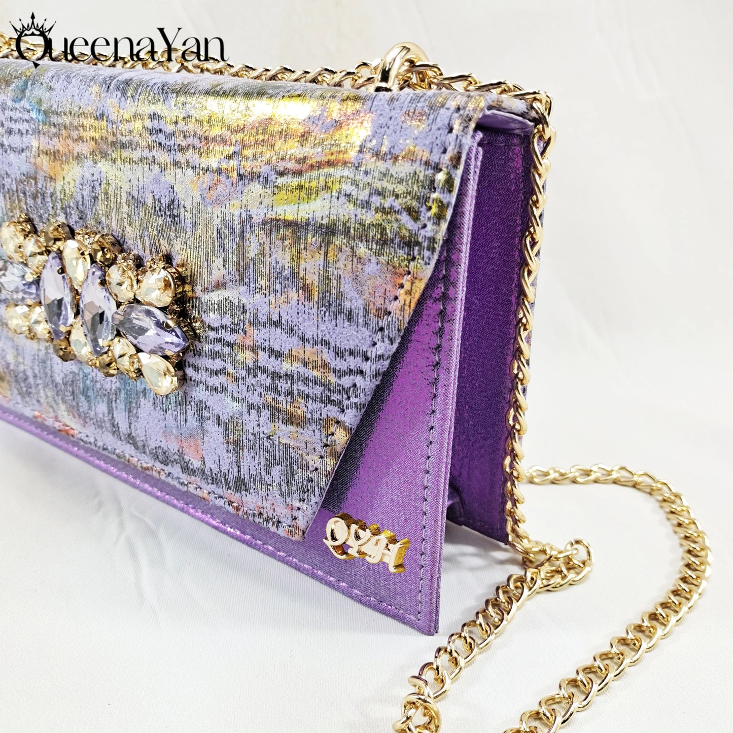 New Women High-Heel Shoes Elegant Wine Rhinestone Metallic Diamond Accents Paired with Matching Handbag Exquisite Special-Material | HollandLuxeGlobal.com Exclusive Collector’s Item