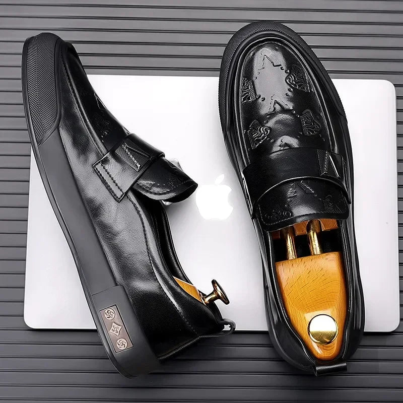 Designer British Style Men’s Luxury Leather Loafers | Soft Sole Fashion Casual & Dress Shoes for Spring and Summer | HollandLuxeGlobal.com Exclusive Collector’s Item