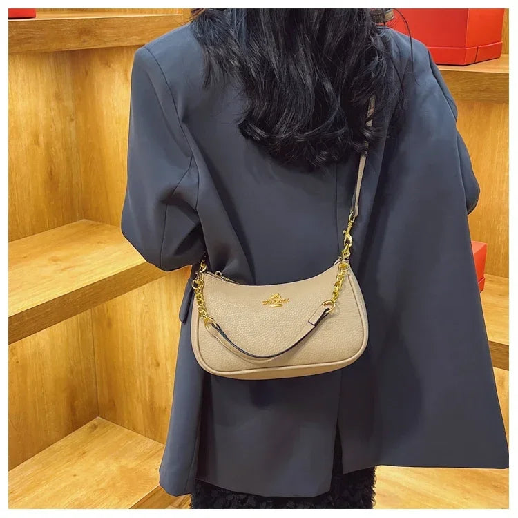 Famous Designer Leather Shoulder Bag for Women | Premium Craftsmanship Classic Tote | Luxe Day-to-Night Fashion Sling Bag | HollandLuxeGlobal.com Exclusive Collector’s Item