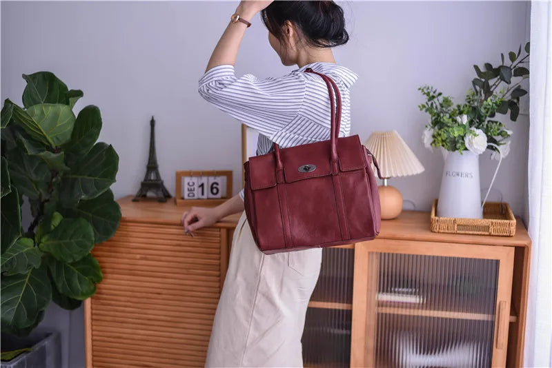 Business Casual Designer Handmade Genuine Leather Women’s Shoulder Bag – Real Cowhide Fashion Handbag for Work, Travel & Everyday Luxury | HollandLuxeGlobal.com Exclusive Collector’s Item