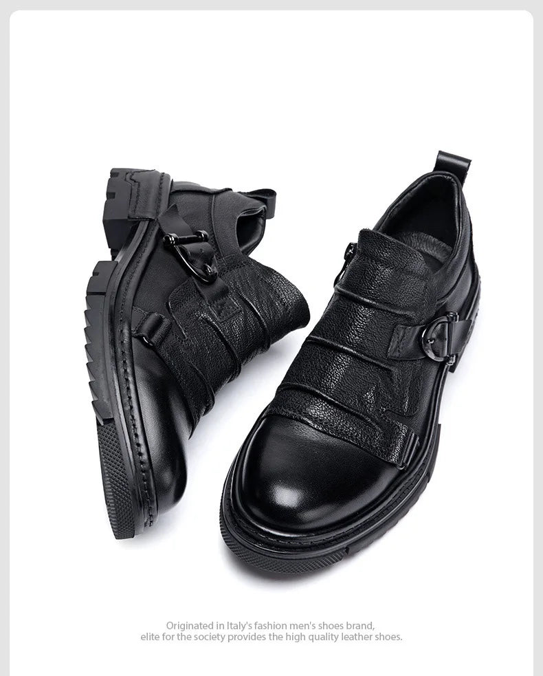 Step into refined sophistication with these Luxury Genuine Leather Men’s Shoes, crafted for comfort, durability, and timeless style. Perfect for business, social events, or casual wear — handmade for the modern gentleman.