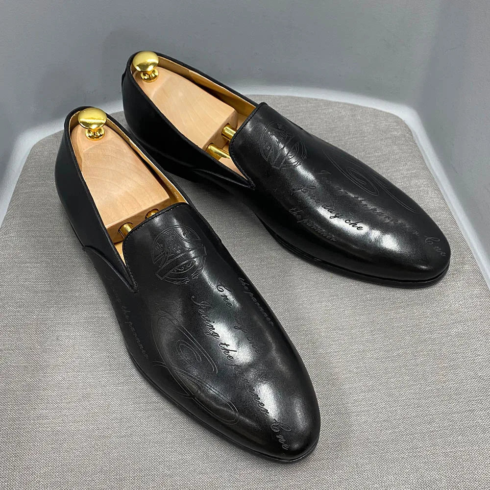 Experience timeless sophistication with these Italian Style Hand-Painted Men’s Shoes, crafted from genuine cow leather for unmatched elegance and comfort. Perfect for formal, business, or wedding occasions