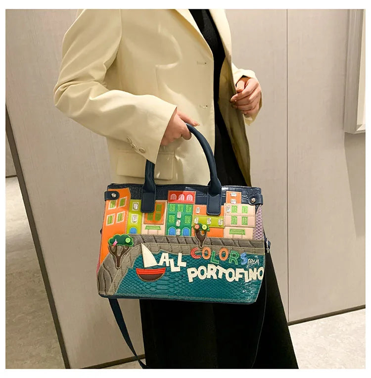 👜 Vintage Embroidered Shoulder Bag – Women’s Luxury Work Purse with Heavy Stitching, Timeless Crossbody Hand-Stitched Details | HollandLuxeGlobal.com Exclusive Collector’s Item