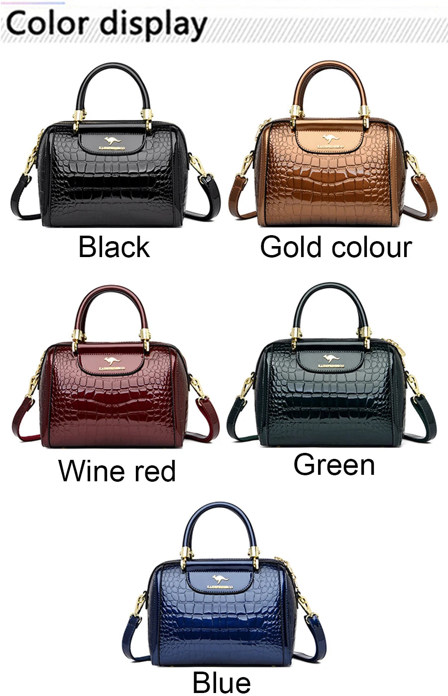 Luxury Designer Crocodile Pattern Women’s Bag – High Quality Leather Crossbody & Shoulder Tote for Elegant Casual Style | HollandLuxeGlobal.com Exclusive Collector’s Item