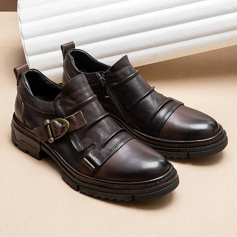 Step into refined sophistication with these Luxury Genuine Leather Men’s Shoes, crafted for comfort, durability, and timeless style. Perfect for business, social events, or casual wear — handmade for the modern gentleman.