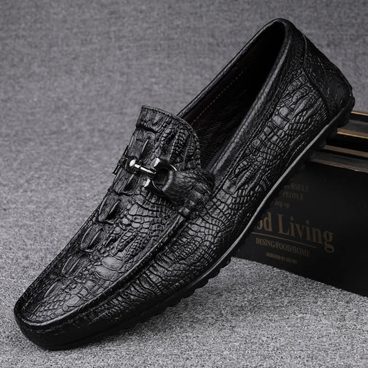Boutique Premium Feel (For Exclusive Collection)
Luxury Italian Handmade Genuine Leather Shoes for Men – Crocodile Pattern Loafers & Formal Moccasins | HollandLuxeGlobal.com Exclusive