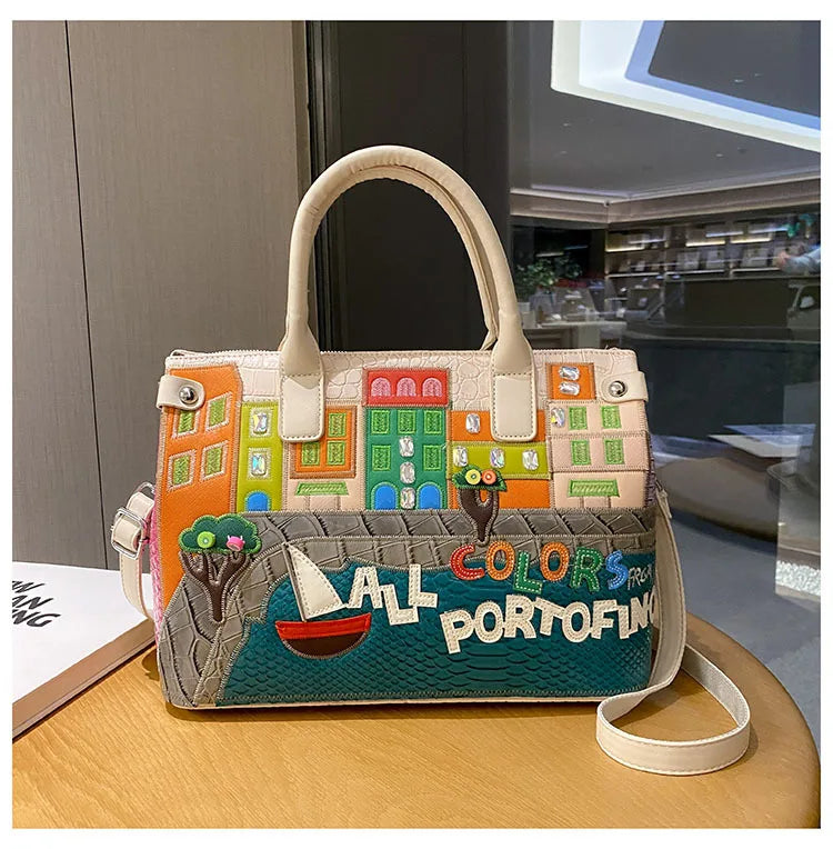 👜 Vintage Embroidered Shoulder Bag – Women’s Luxury Work Purse with Heavy Stitching, Timeless Crossbody Hand-Stitched Details | HollandLuxeGlobal.com Exclusive Collector’s Item