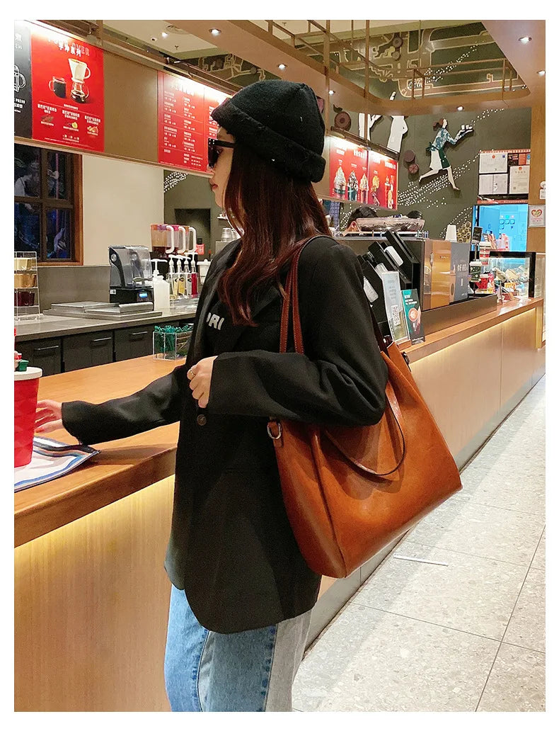 Boutique Premium Edition (for Exclusive Collection)
Luxury 100% Cowhide Leather Shoulder Bag for Women – Large-Capacity Tote & Crossbody Commuter Handbag | HollandLuxeGlobal.com Exclusive