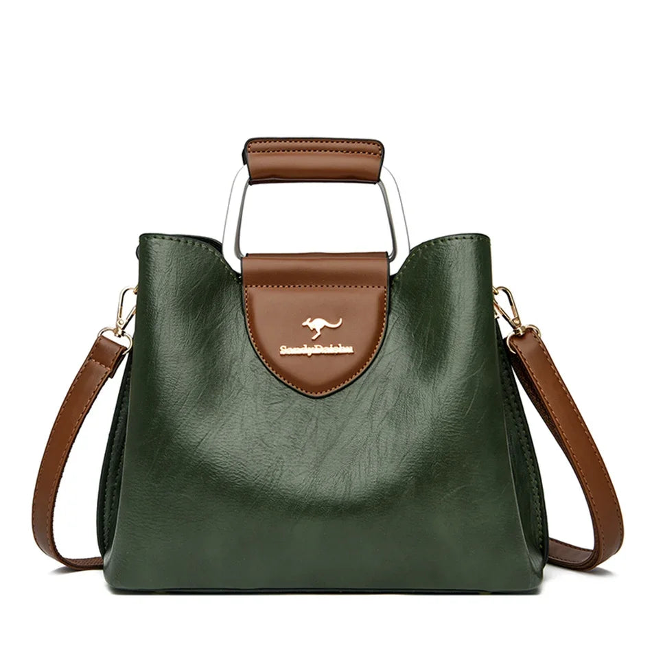 Step into timeless elegance with this Genuine Brand Leather Tote Bag, a luxury designer handbag crafted from high-quality leather. Perfect as a ladies crossbody or handbag, designed for women who appreciate quality