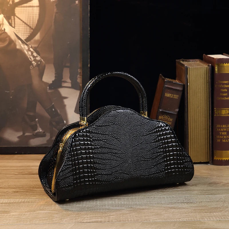 2022 Crocodile Leather Designer Handbag – Exquisite Genuine Leather Luxury Tote for Women | HollandLuxeGlobal.com Exclusive Collector’s Item