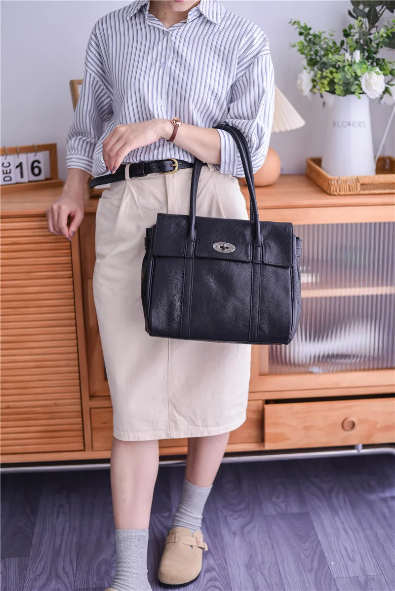 Business Casual Designer Handmade Genuine Leather Women’s Shoulder Bag – Real Cowhide Fashion Handbag for Work, Travel & Everyday Luxury | HollandLuxeGlobal.com Exclusive Collector’s Item