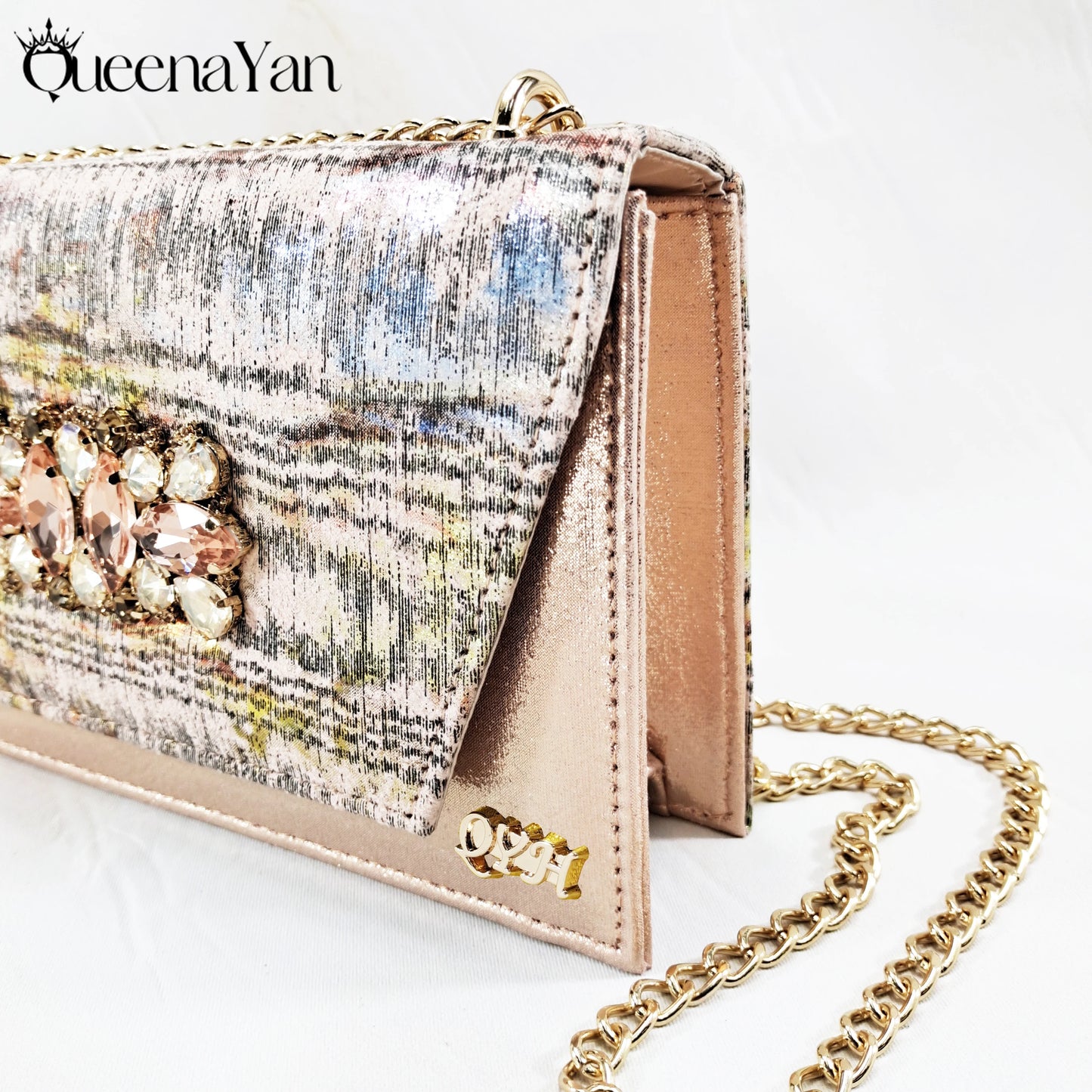 New Women High-Heel Shoes Elegant Wine Rhinestone Metallic Diamond Accents Paired with Matching Handbag Exquisite Special-Material | HollandLuxeGlobal.com Exclusive Collector’s Item