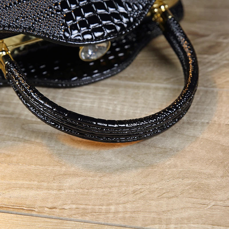 2022 Crocodile Leather Designer Handbag – Exquisite Genuine Leather Luxury Tote for Women | HollandLuxeGlobal.com Exclusive Collector’s Item