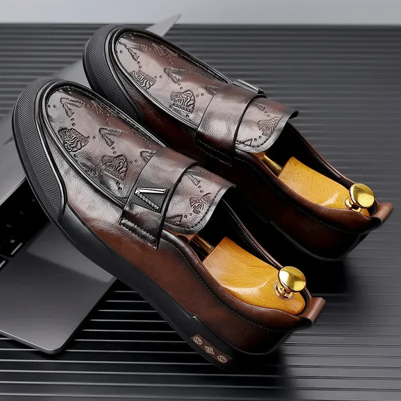 Designer British Style Men’s Luxury Leather Loafers | Soft Sole Fashion Casual & Dress Shoes for Spring and Summer | HollandLuxeGlobal.com Exclusive Collector’s Item
