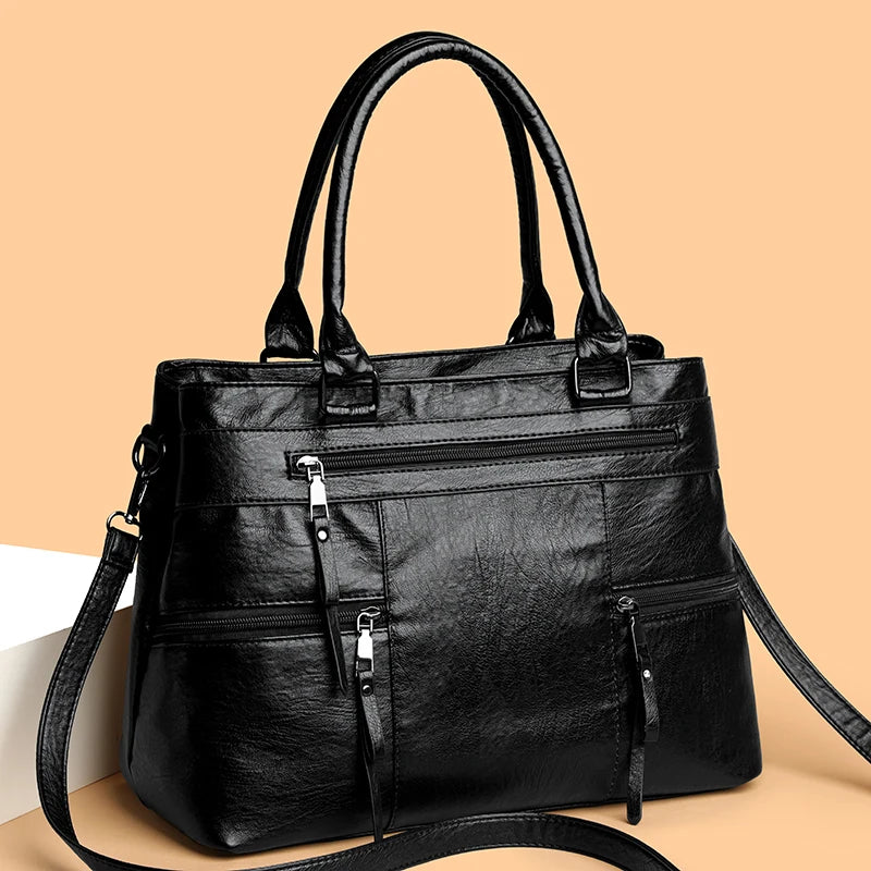 Elegant Leather Handbag for Women | High-Quality Top-Handle Tote | Luxury Designer Shoulder & Crossbody Bag | Casual Chic Bolso Marca de Lujo | HollandLuxeGlobal.com Exclusive Collector’s Item