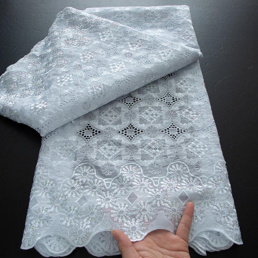 Swiss Voile Lace in Switzerland – Hot Sale High Quality Nigerian Lace Fabric for Sewing Elegant Women’s Evening and Party Dresses | HollandLuxeGlobal.com Exclusive Collector’s Item