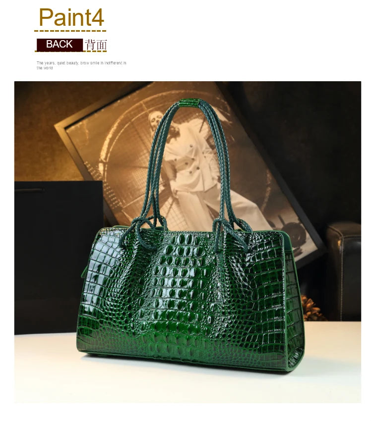 Boutique Premium Edition (for Exclusive Collection)
Red Crocodile Pattern Luxury Genuine Leather Tote Bag for Women – Designer Handbag for Travel & Daily Elegance | HollandLuxeGlobal.com Exclusive